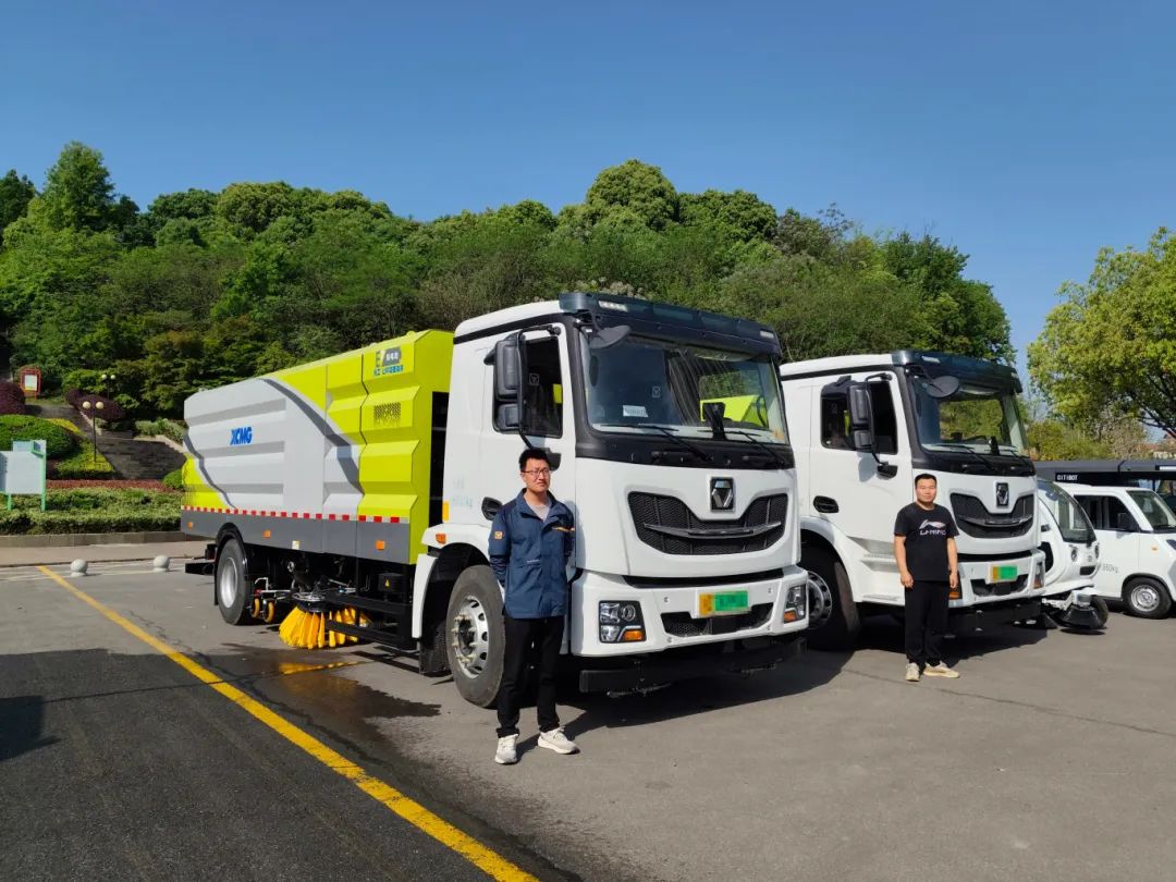 “綠”見安徽！徐工新能源產(chǎn)品亮相銅陵市道路清掃保潔現(xiàn)場會