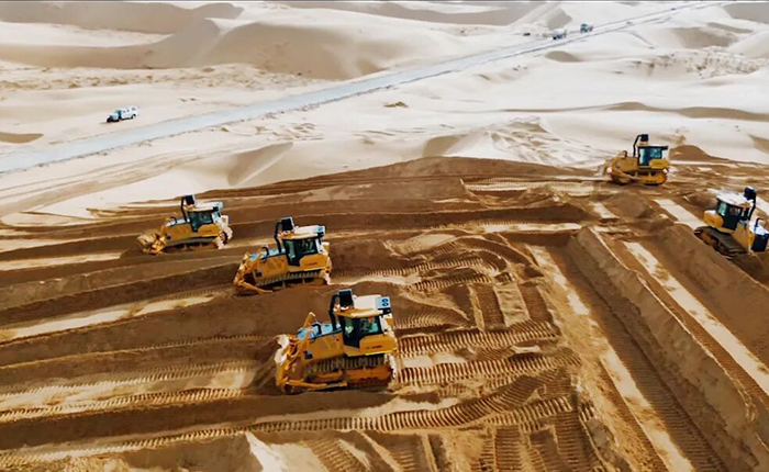 沙漠施工五大難題？徐工D170LGP沙漠型推土機(jī)硬核破解！